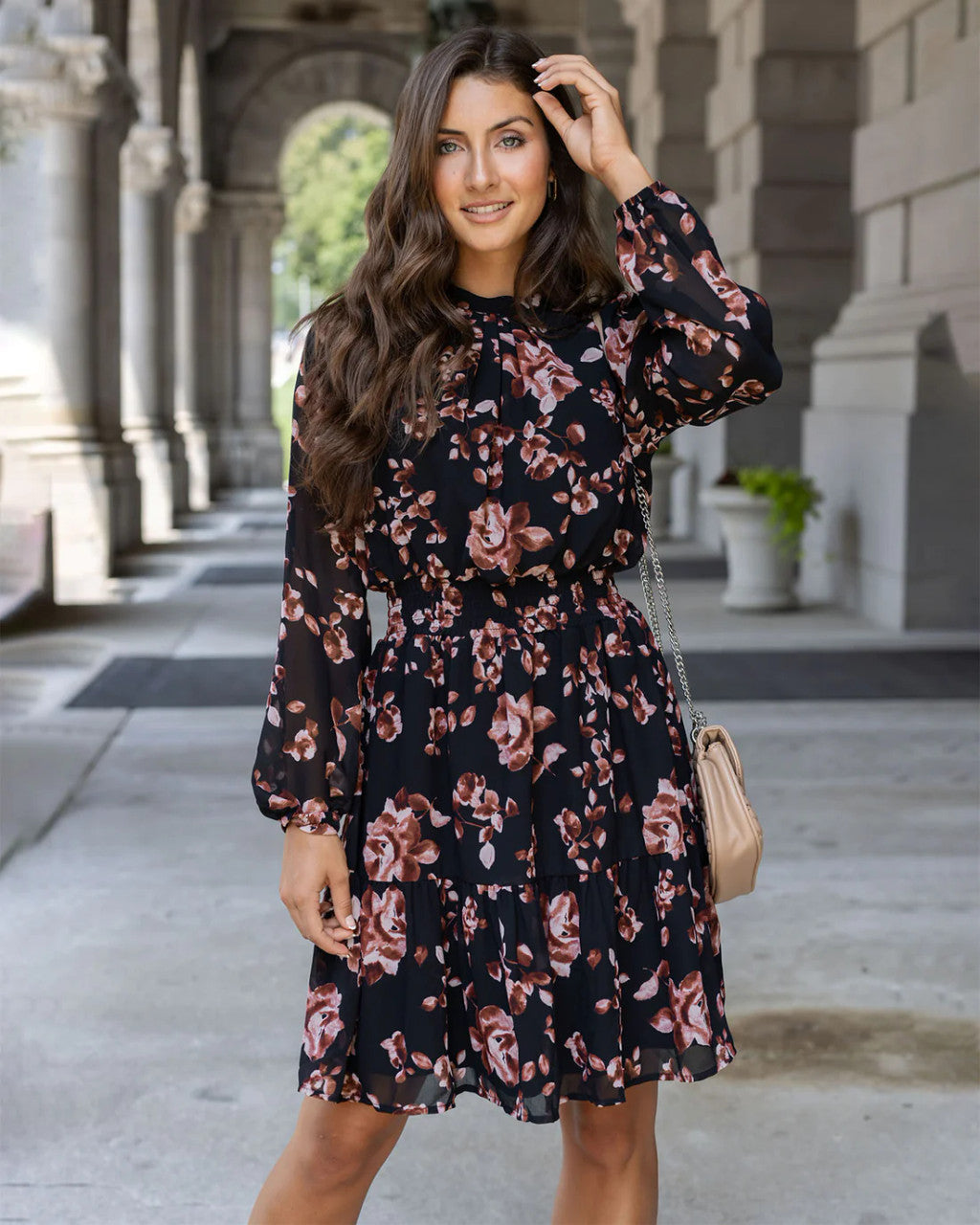 romantic fall dress Women's Linen Romantic Dress, Summer Fall Boho Dress, Retro Style, Ruffle Knee Length Dress, Cottage Core Clothing, Retro Dress,circle Dress