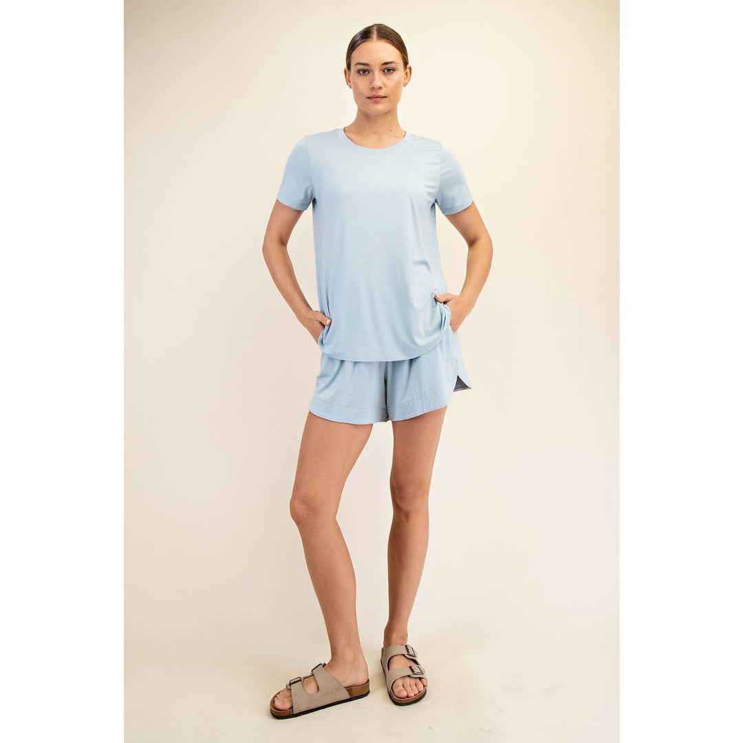RAE MODE VISCOSE MODAL SHORT SLEEVE TOP - 3 COLORS