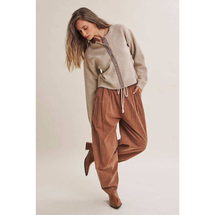 Easy Does It Mineral Wash Wide-Leg Pants - Vintage Camel