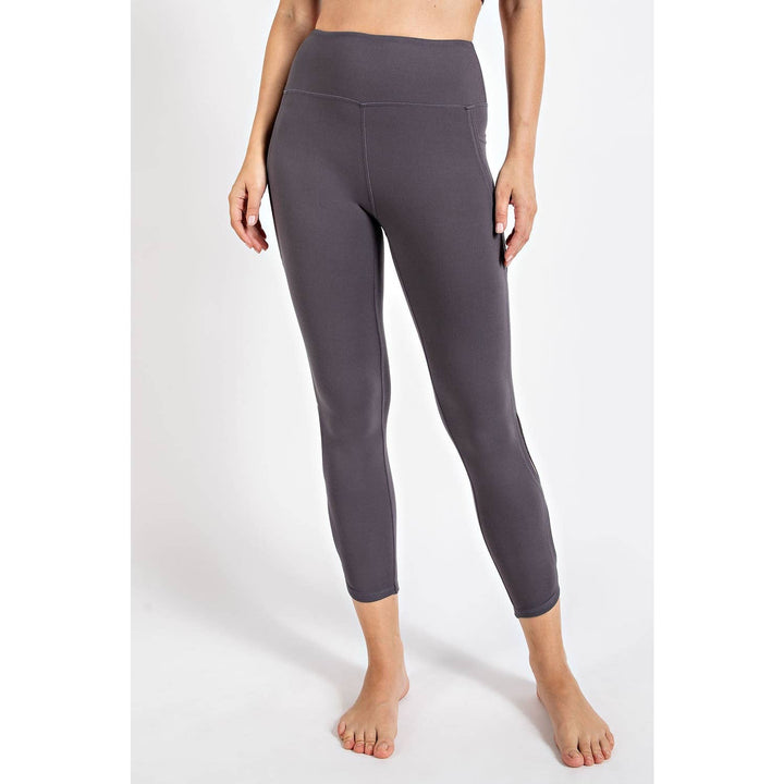 RAE MODE BUTTER HIGH RISE CROPPED YOGA LEGGINGS - GOLDEN APRICOT