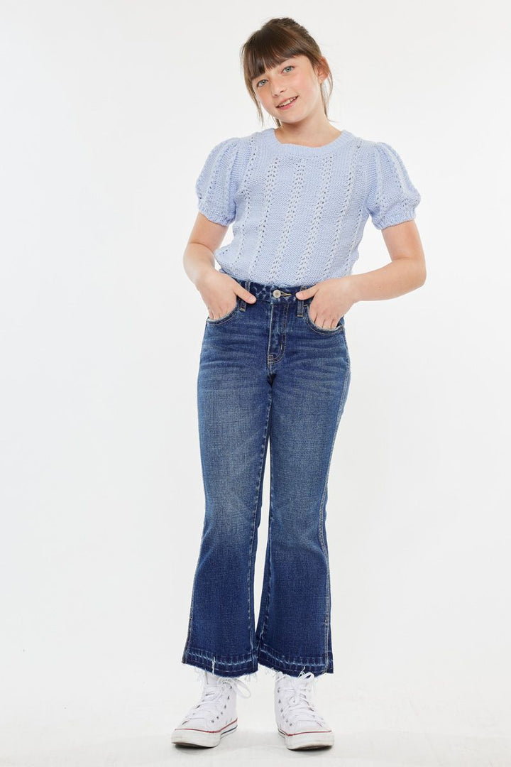 Kancan Liza High Rise Cropped Flare - Kids