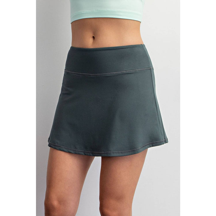 RAE MODE BUTTER SKORT - SMOKED SPRUCE