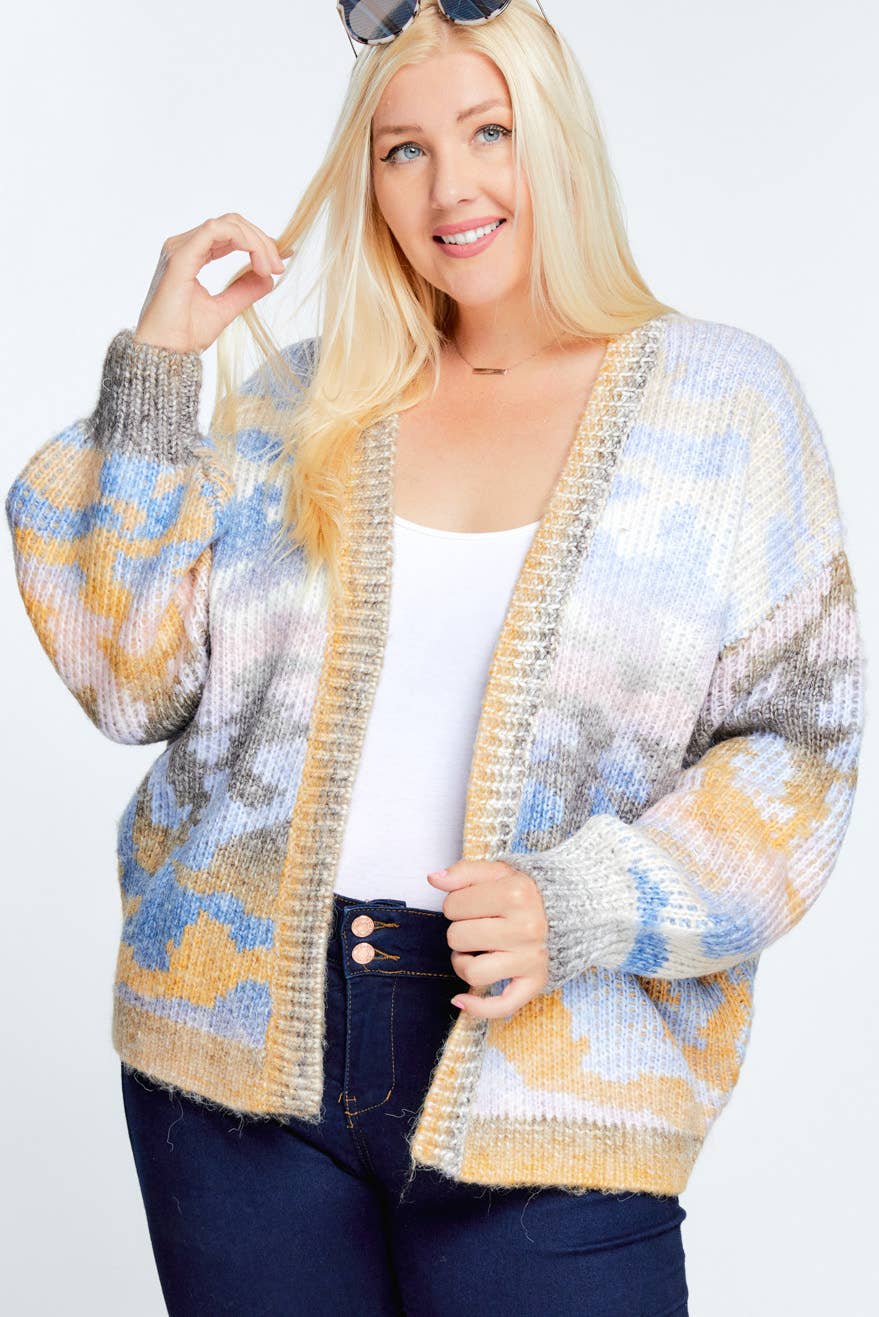 Misty Meadows Knit Oversized Cardigan