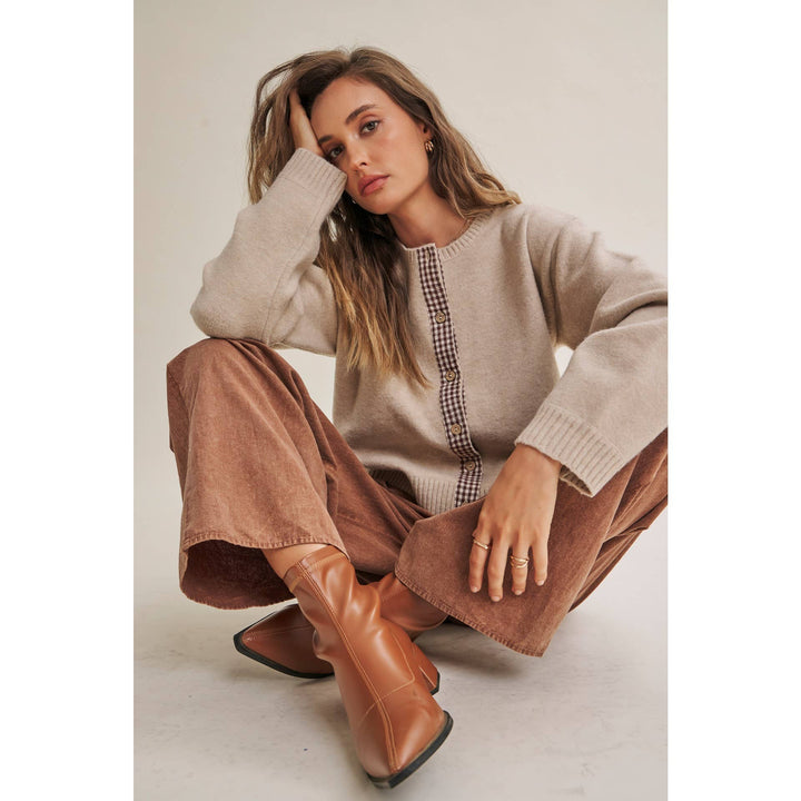 Easy Does It Mineral Wash Wide-Leg Pants - Vintage Camel