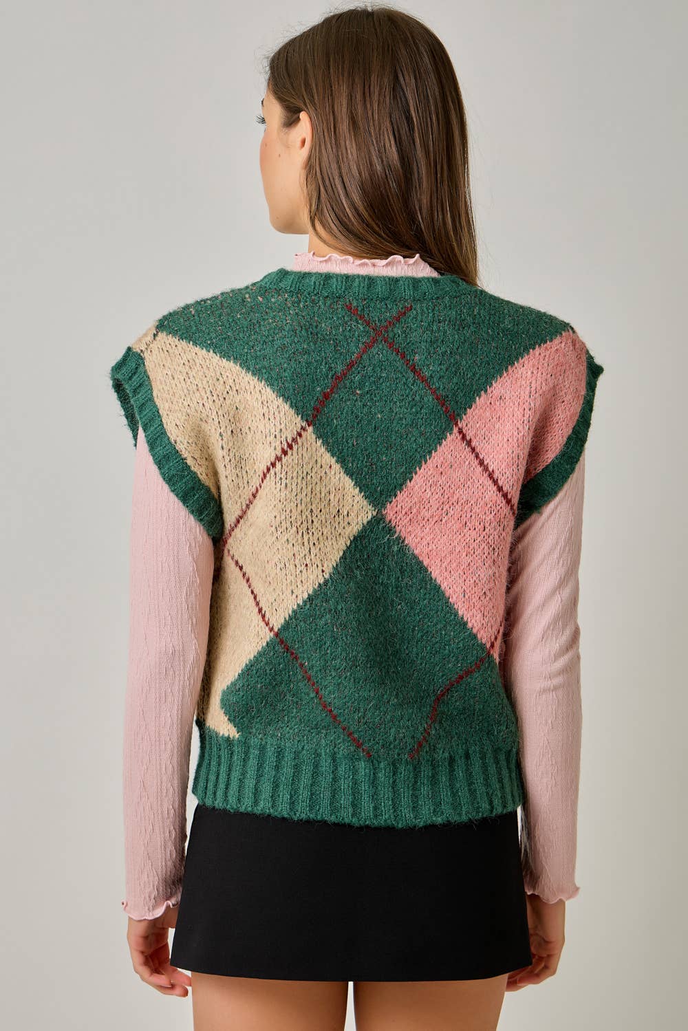 Campus Coffee Argyle Sweater Vest