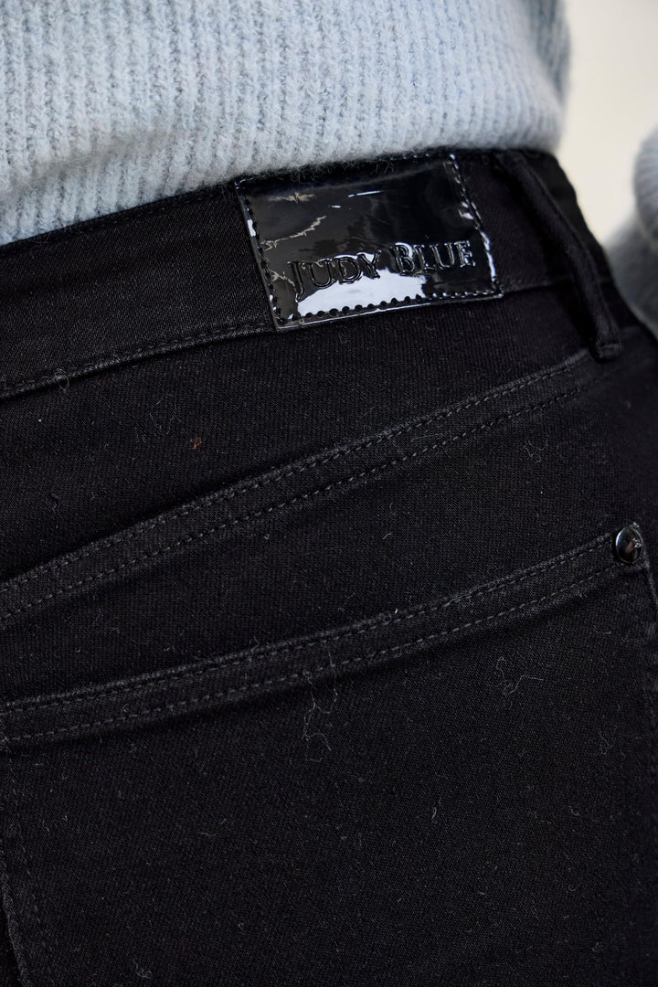 Judy Blue High Waist Tummy Control DAISY Bootcut Black Edit Jeans - Plus