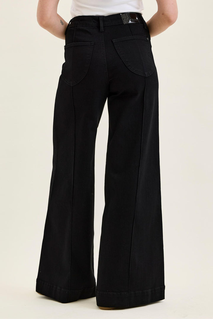 Judy Blue High Waist LIZA Palazzo Black Edit Jean