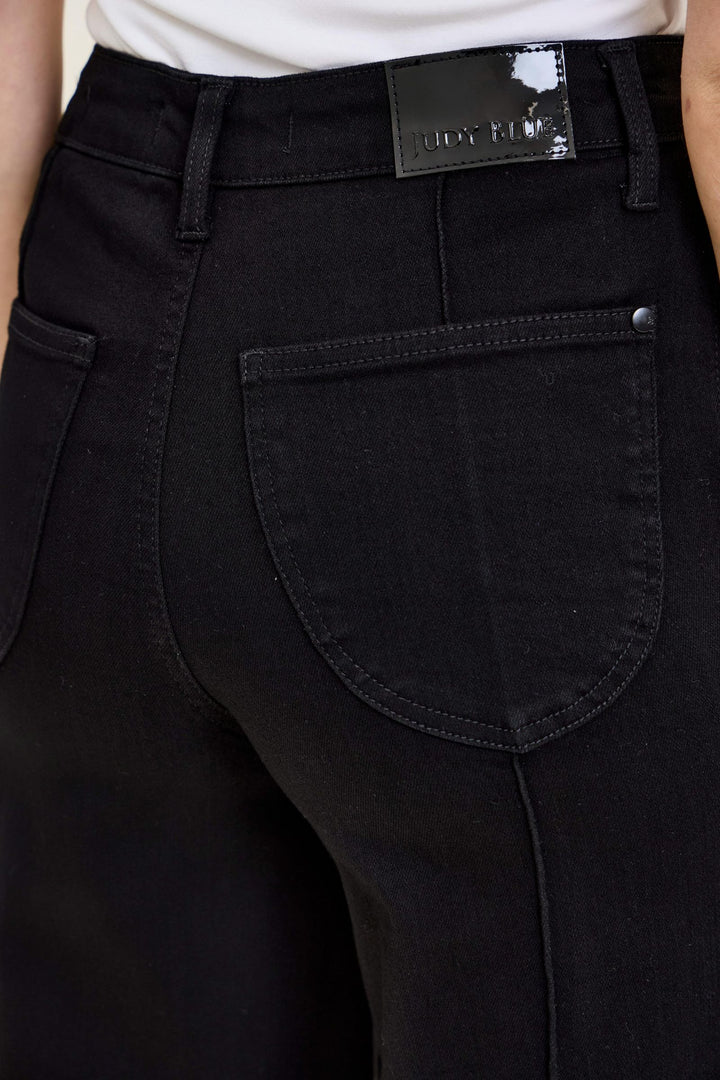 Judy Blue High Waist LIZA Palazzo Black Edit Jean