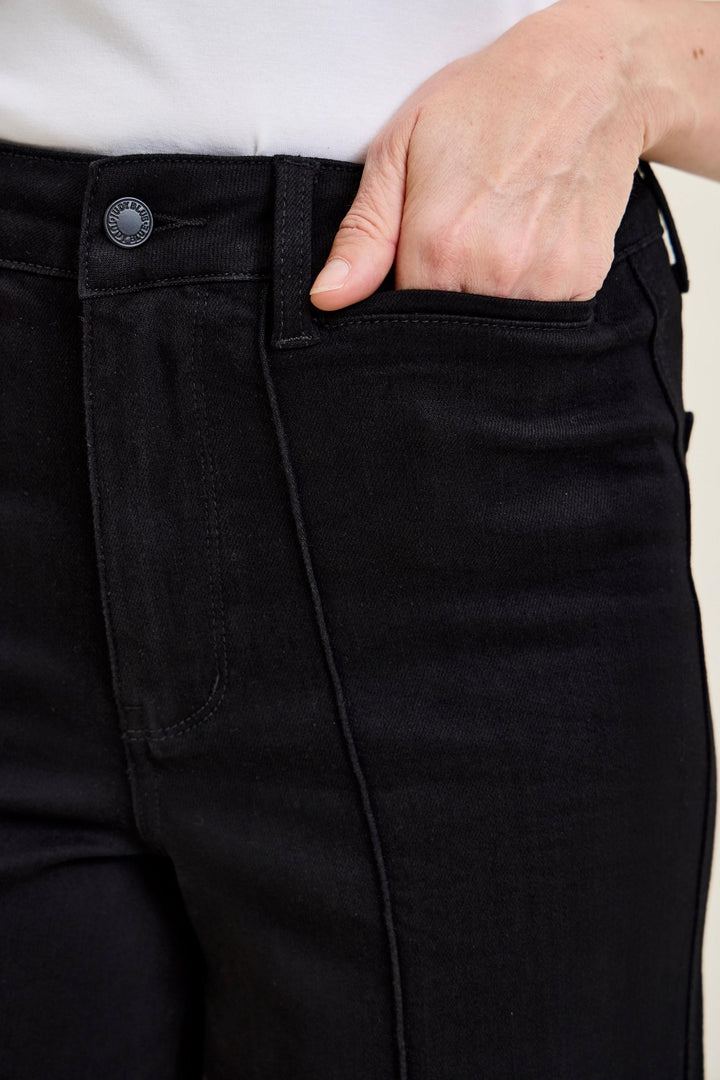 Judy Blue High Waist LIZA Palazzo Black Edit Jean