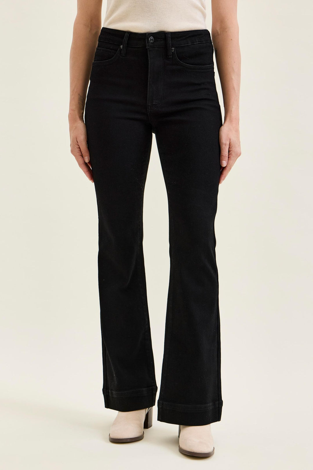 Judy Blue High Waist Tummy Control DAISY Bootcut Black Edit Jeans
