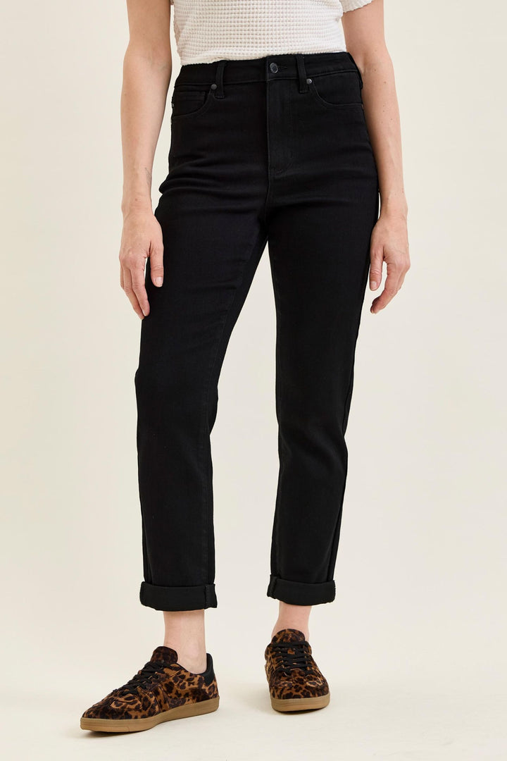 Judy Blue High Waist TARA Girlfriend Black Edit Jeans