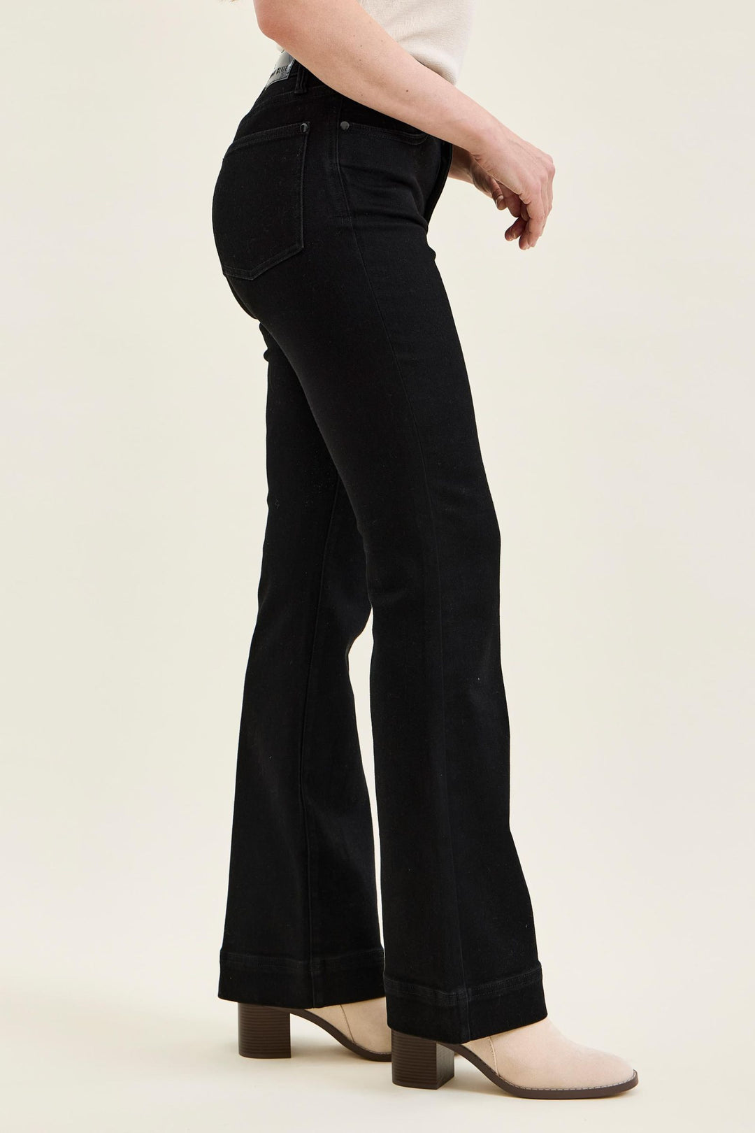 Judy Blue High Waist Tummy Control DAISY Bootcut Black Edit Jeans