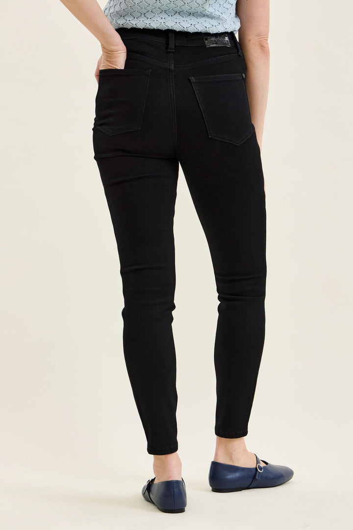 Judy Blue High Waist Tummy Control SIENNA Skinny Black Edit Jean