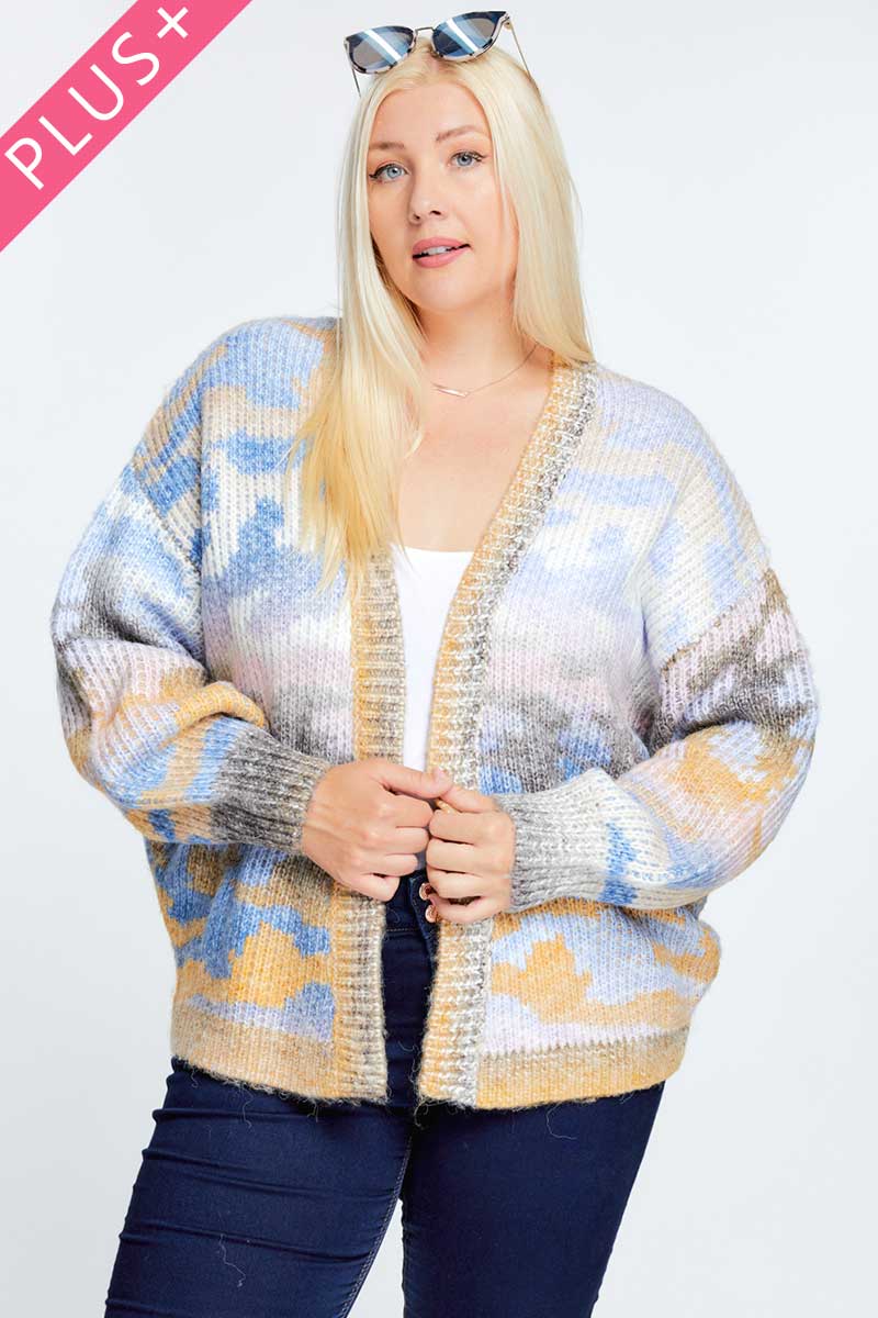 Misty Meadows Knit Oversized Cardigan