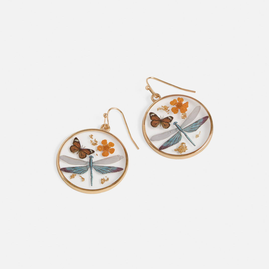 Pressed Flower Earrings - 6 shapes/designs