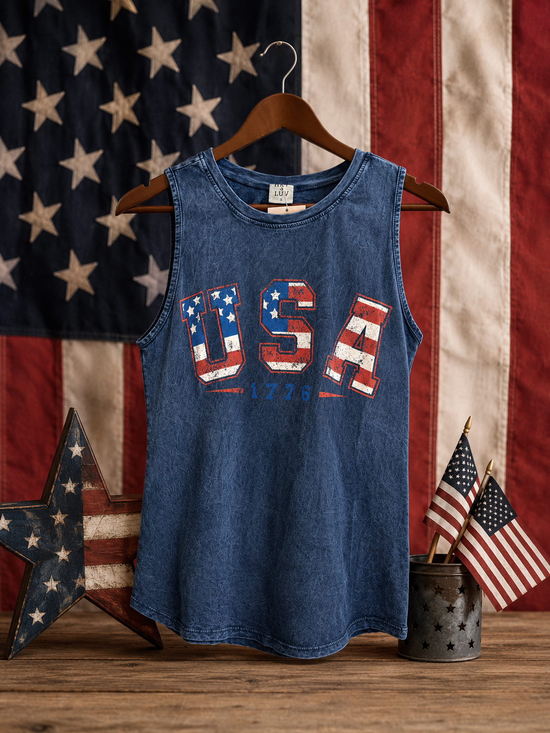 USA 1776 MINERAL GRAPHIC TANK TOP