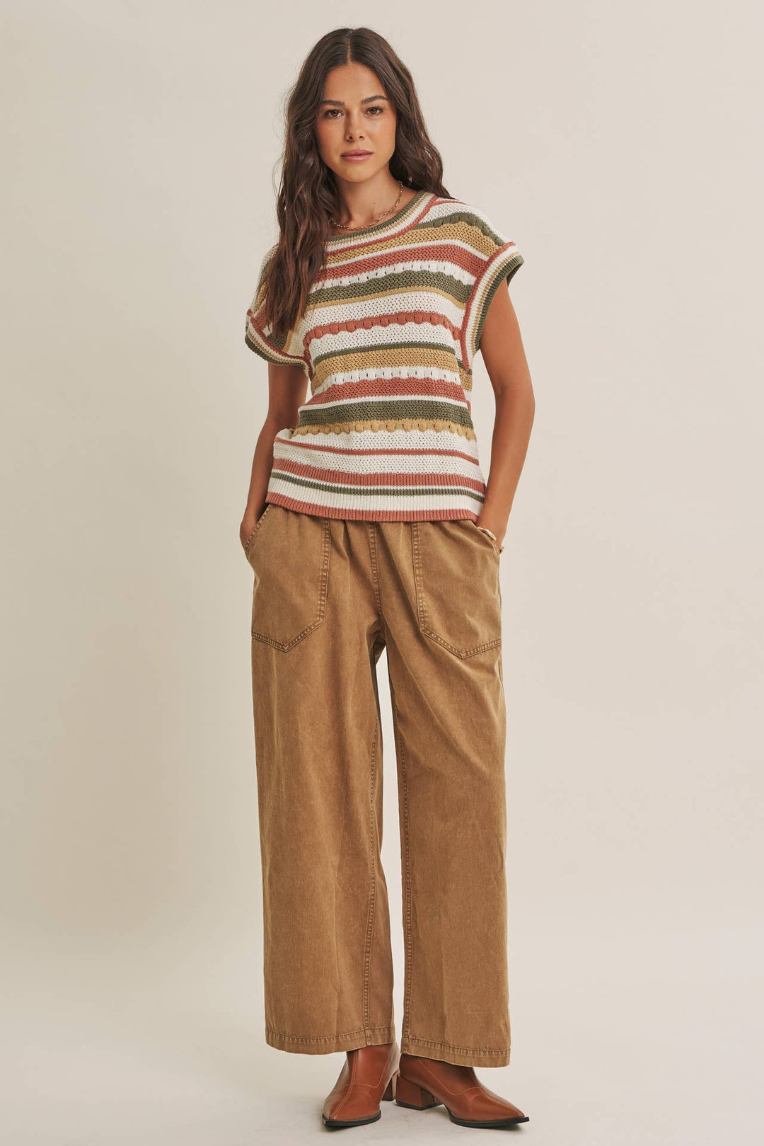 Spice of Life Striped Sweater Top