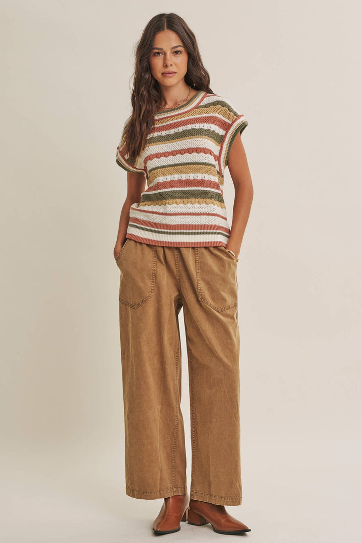 Spice of Life Striped Sweater Top
