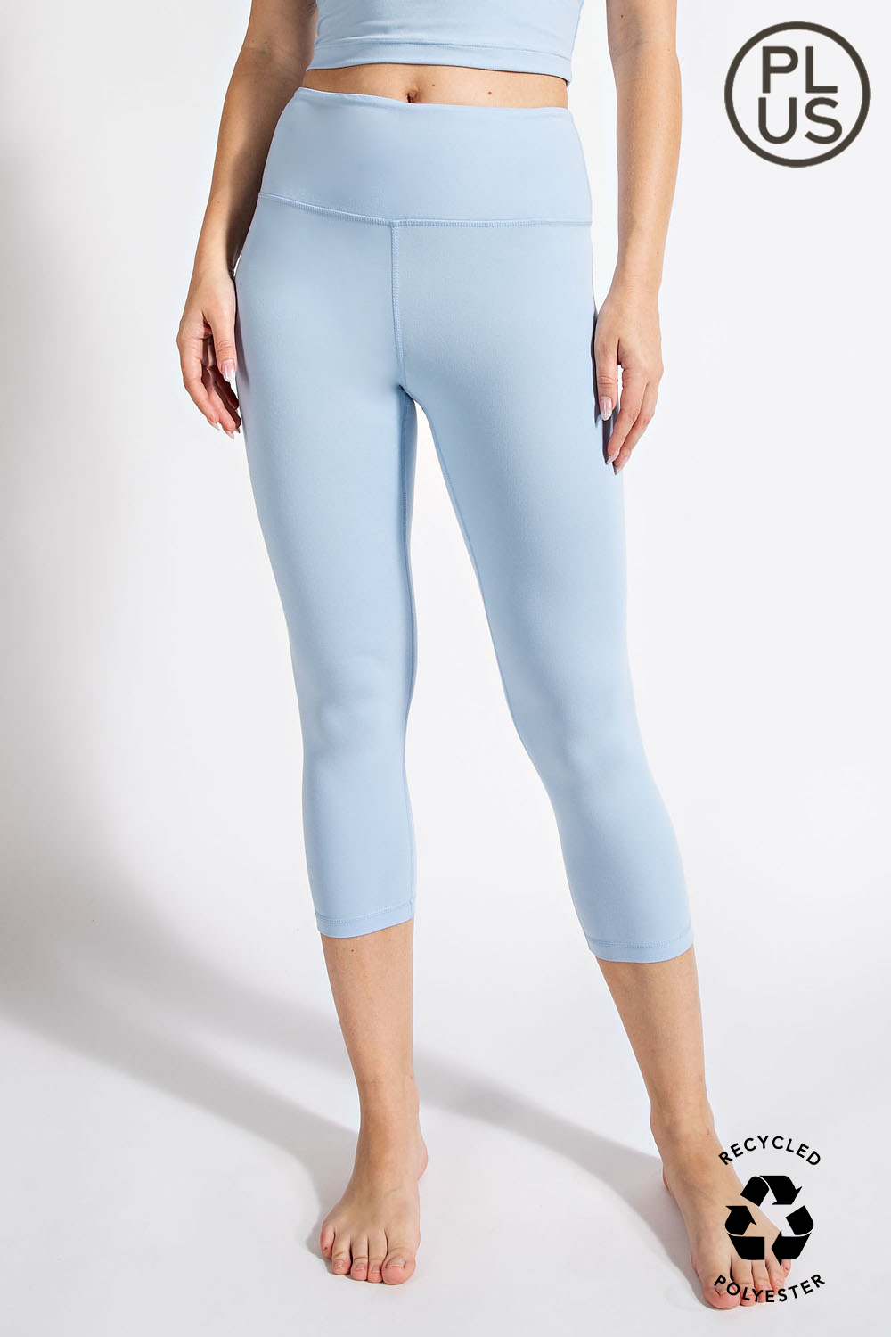 RAE MODE PLUS SIZE CAPRI YOGA LEGGINGS - 5 COLORS