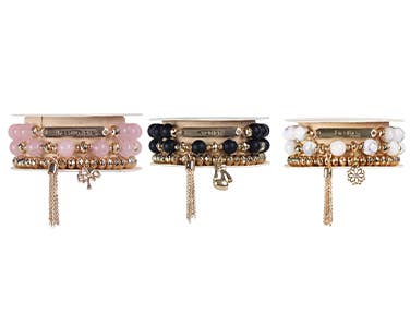 Soul Stacks Bracelet Sets - 6 colors with different inspirational messages!