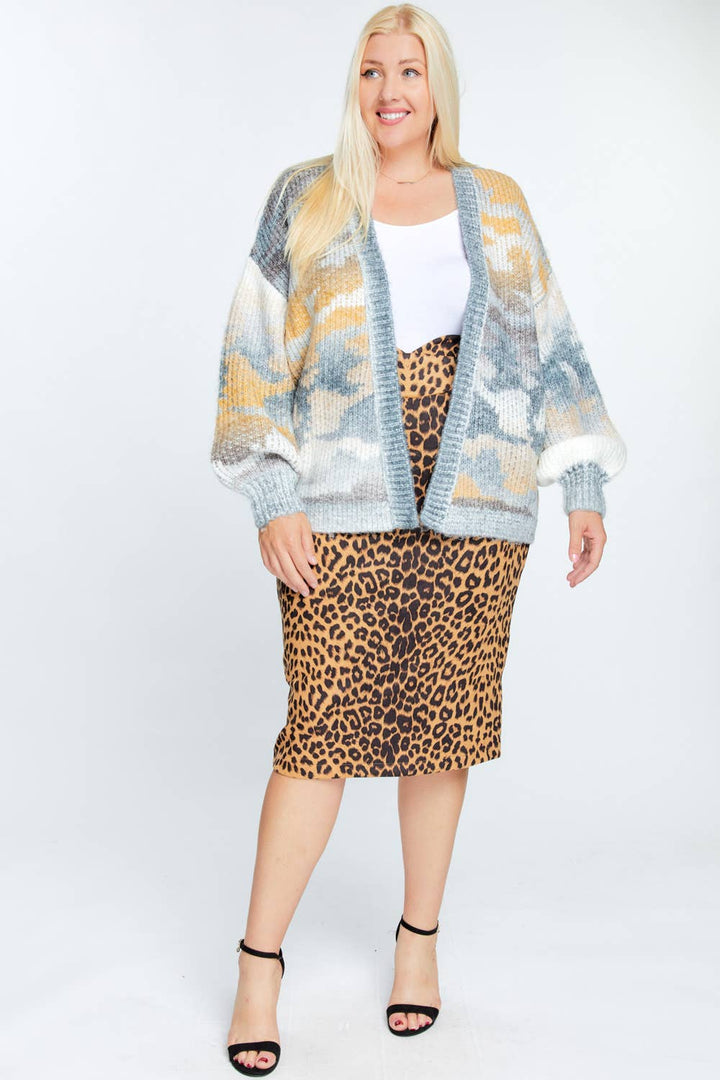 Misty Meadows Knit Oversized Cardigan