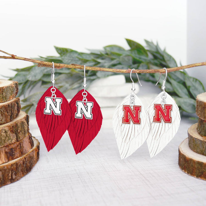 Nebraska Cornhuskers  Antique Logo Boho Babe Earrings