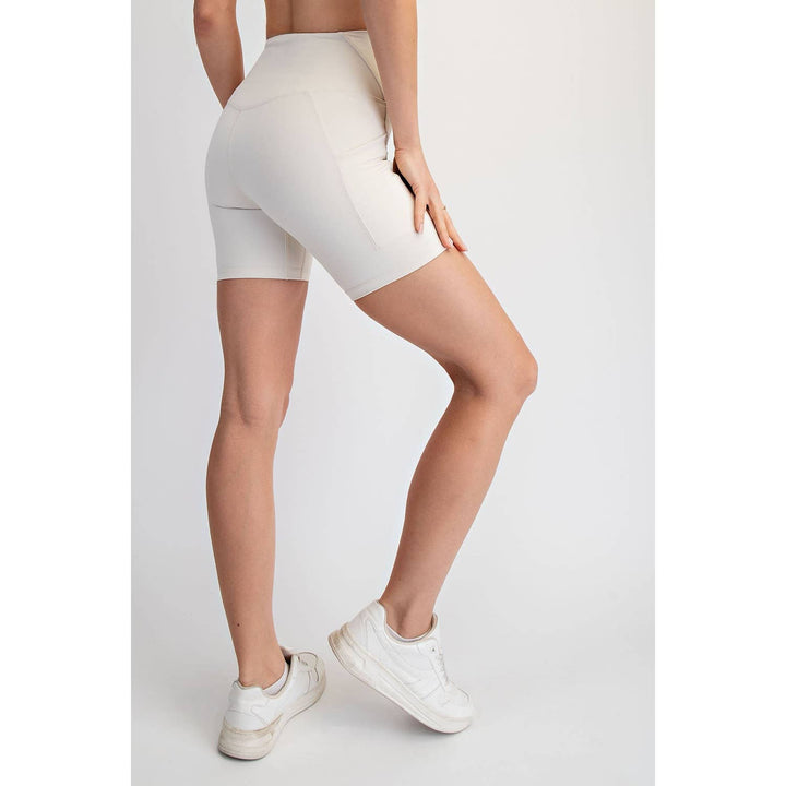 RAE MODE NYLON BUTTER 6IN BIKER SHORTS - 2 colors!