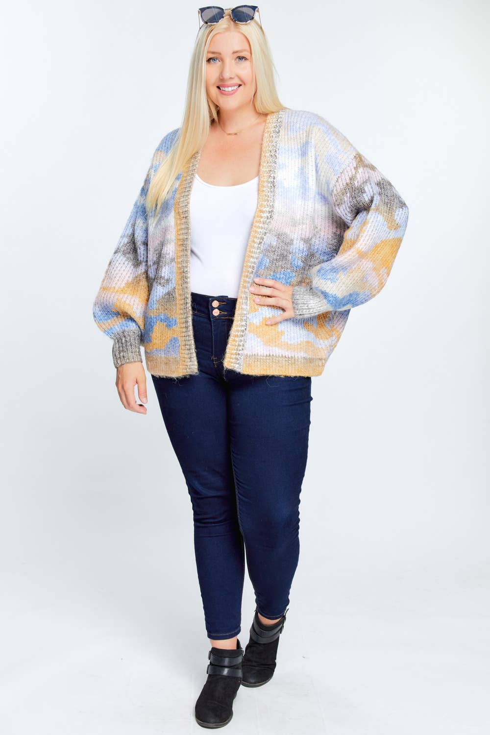 Misty Meadows Knit Oversized Cardigan