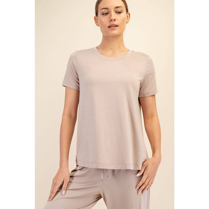 RAE MODE VISCOSE MODAL SHORT SLEEVE TOP - 3 COLORS