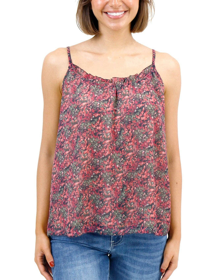 Ruffled Swing Cami in Watercolor