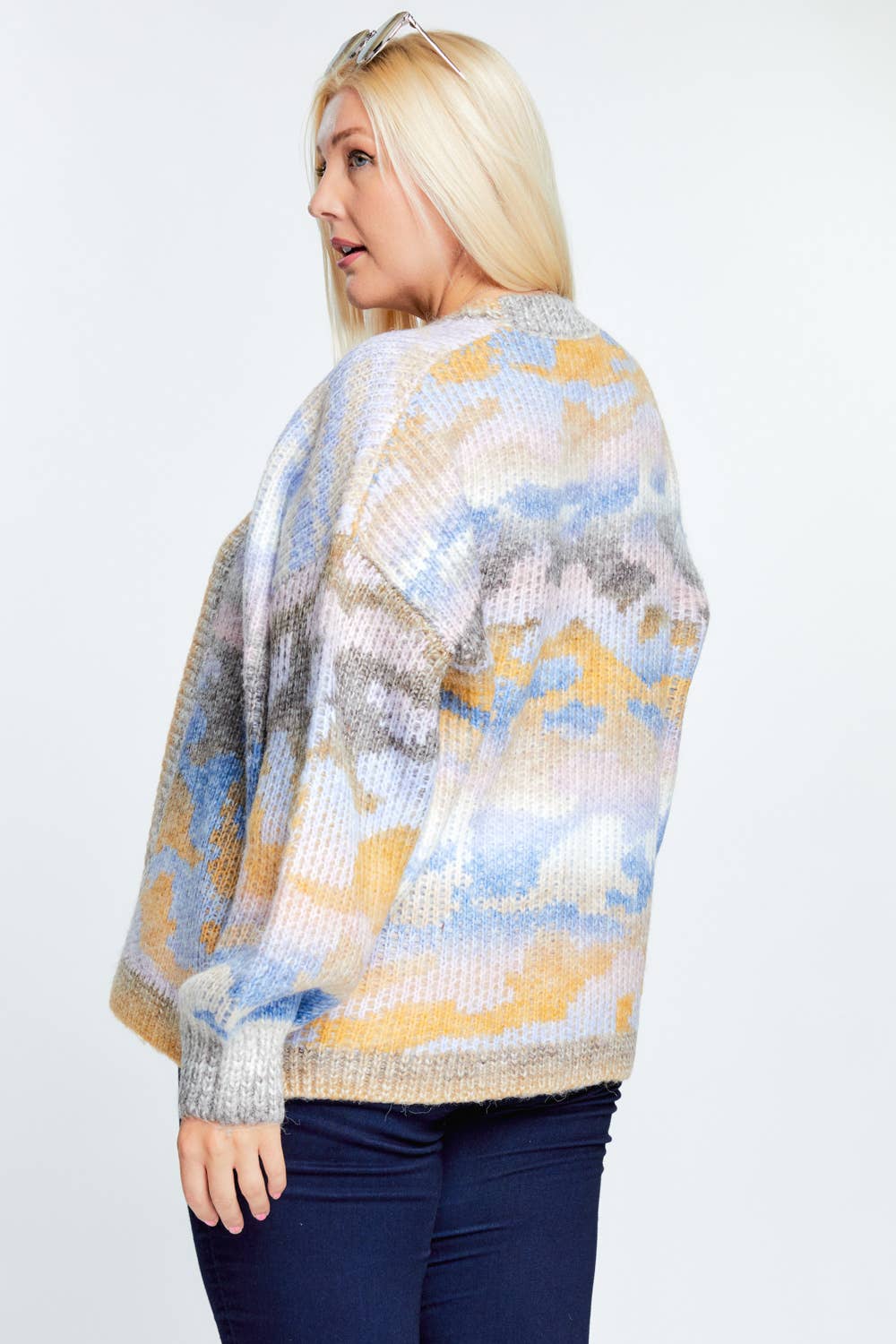Misty Meadows Knit Oversized Cardigan