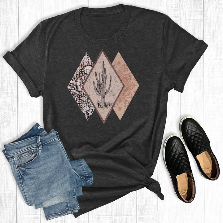 Western Diamonds Cactus Graphic Tee
