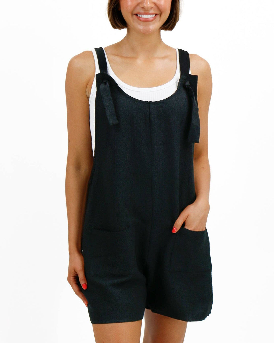 Easy Breezy Romper in Black