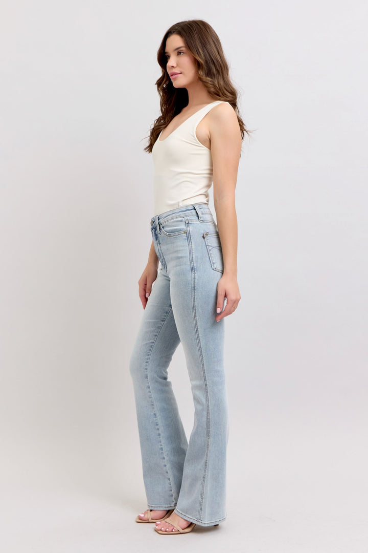 Judy Blue High Waist Tummy Control Light Wash Boot Cut in 3 inseams!