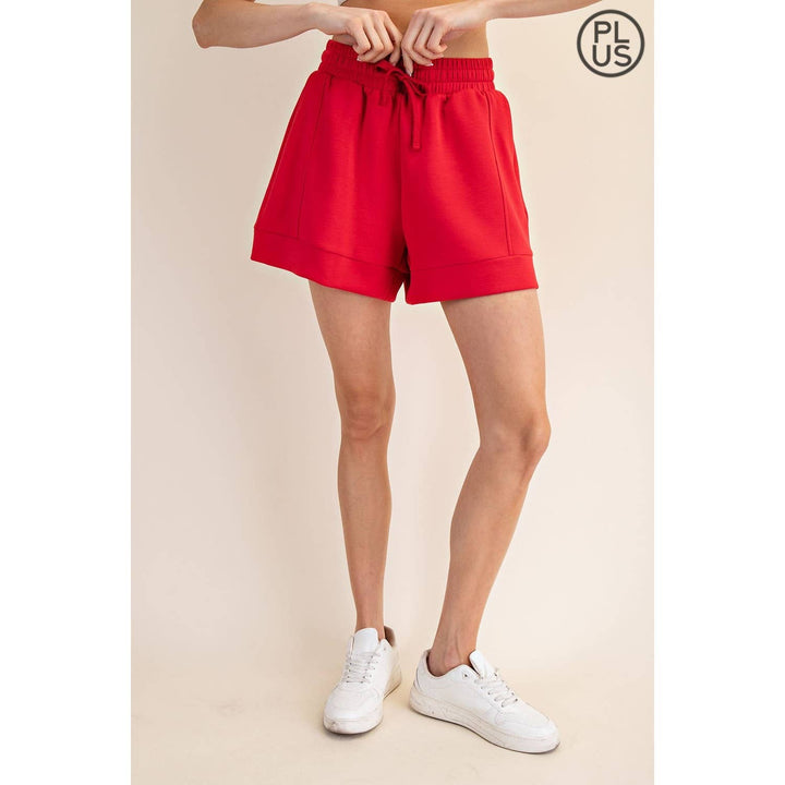 RAE MODE PLUS SIZE MODAL SCUBA CASUAL SHORT