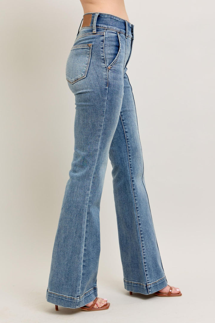 Judy Blue High Waist Trouser Flare Denim