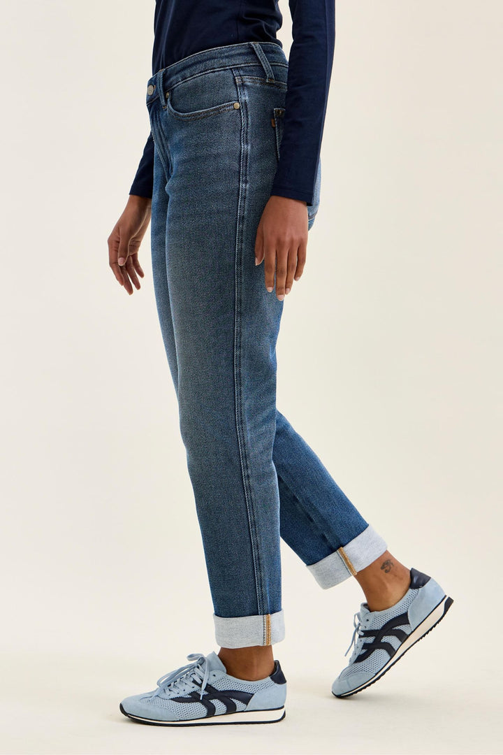 Judy Blue MR BILLIE Boyfriend DK Cozy Indigo (Knit Indigo)
