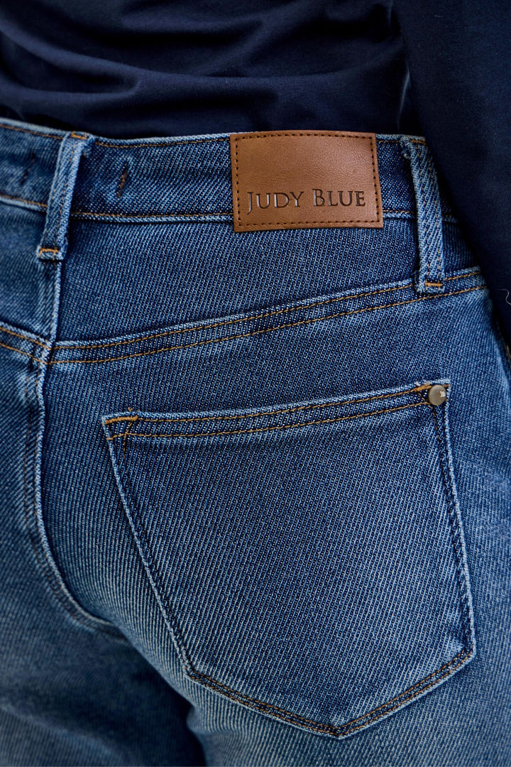 Judy Blue MR BILLIE Boyfriend DK Cozy Indigo (Knit Indigo)