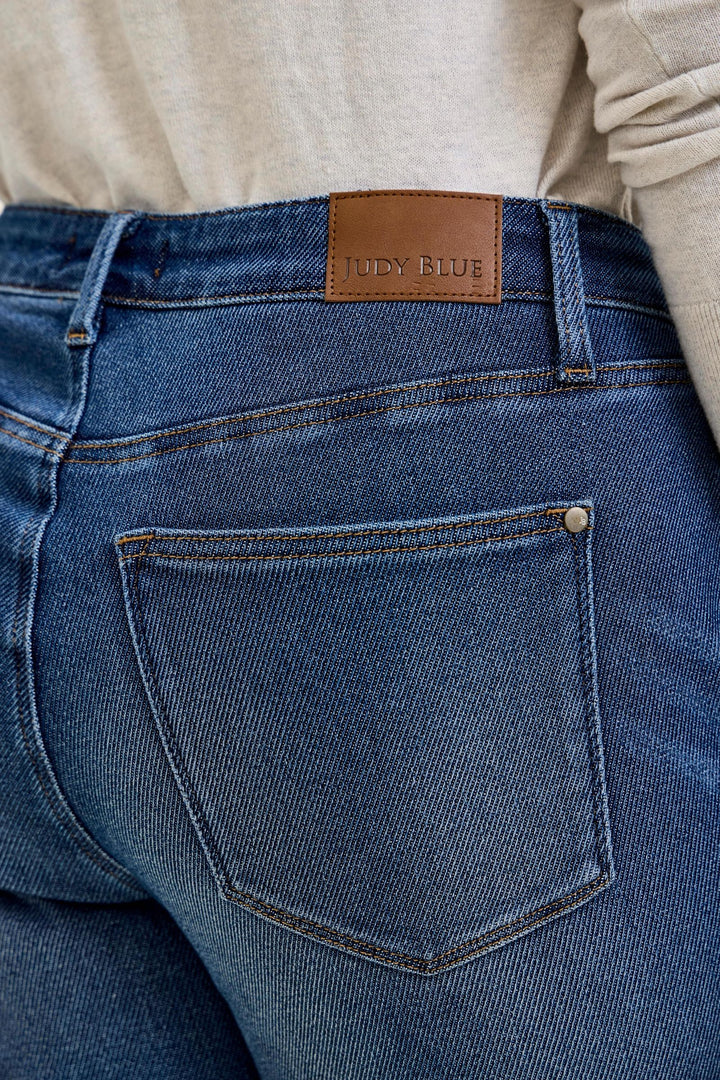 Judy Blue MR BILLIE Boyfriend DK Cozy Indigo (Knit Indigo) Plus Sizes