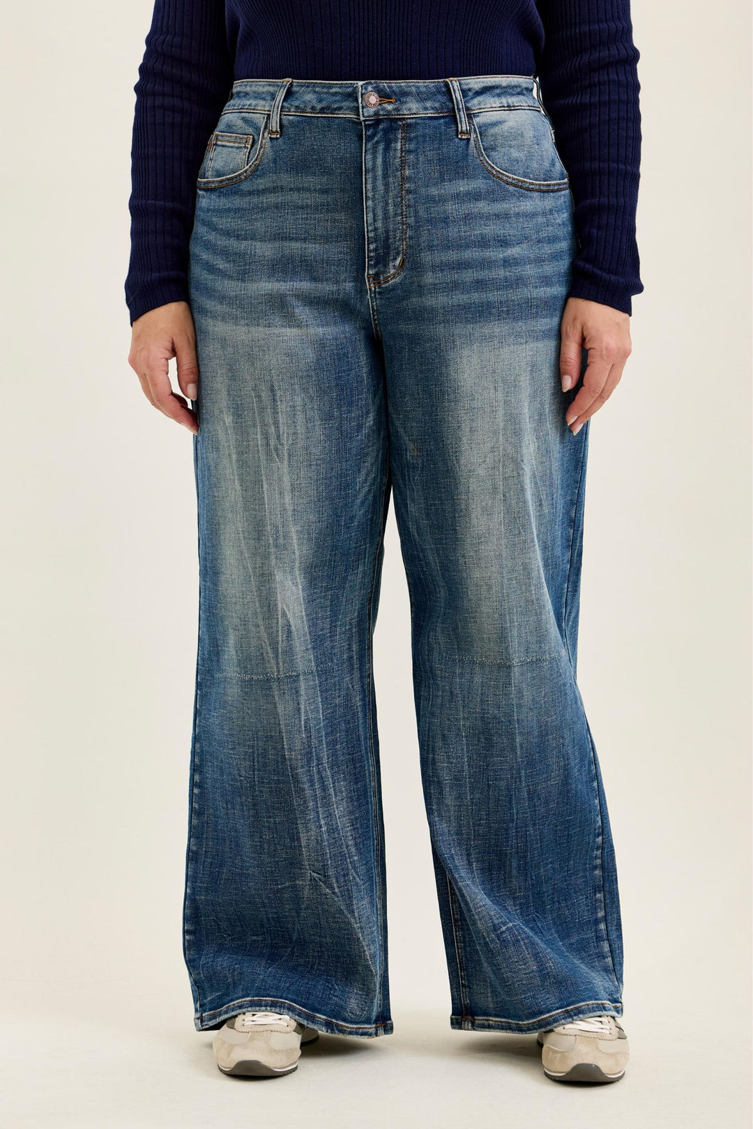 Judy Blue High Waist WILHELMINA Baggy MD Vintage Blast - Plus Sizes