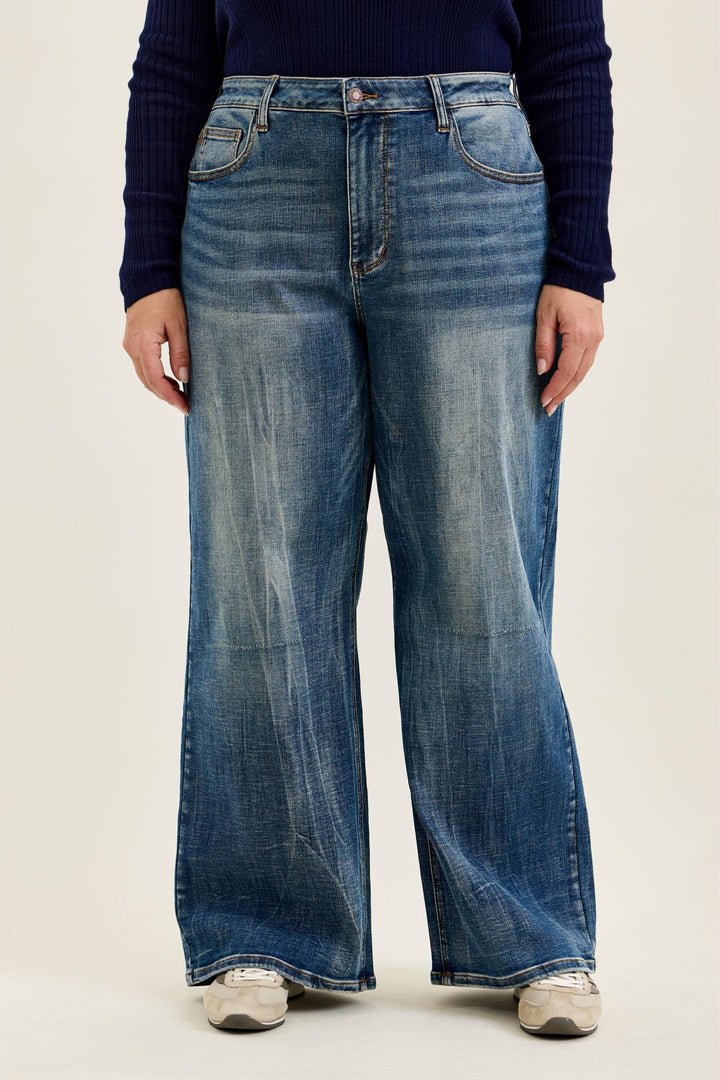 Judy Blue High Waist WILHELMINA Baggy MD Vintage Blast - Plus Sizes