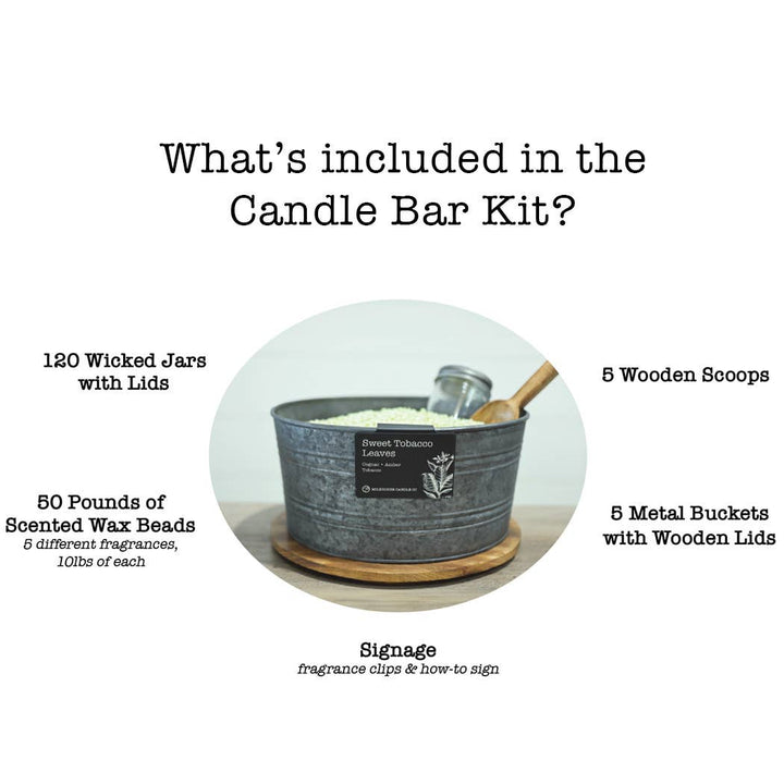 Candle Bar - 5.5 Oz Wicked Glass Jar w/ Lid