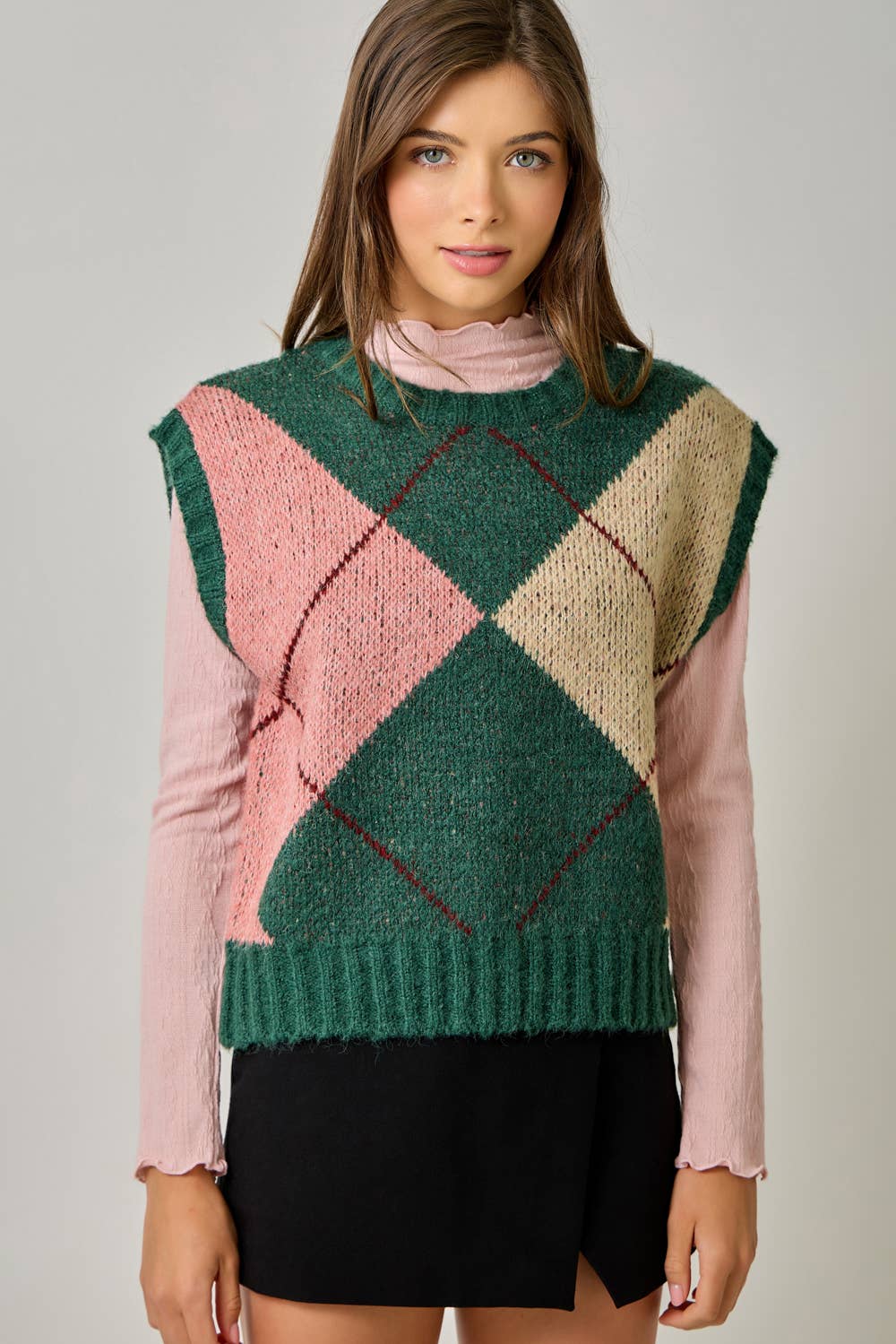 Campus Coffee Argyle Sweater Vest