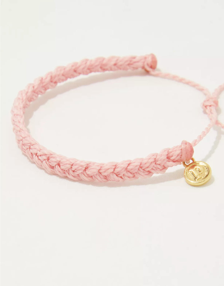 Pura Vida Braided Bracelet - Light Pink