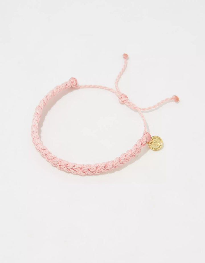 Pura Vida Braided Bracelet - Light Pink