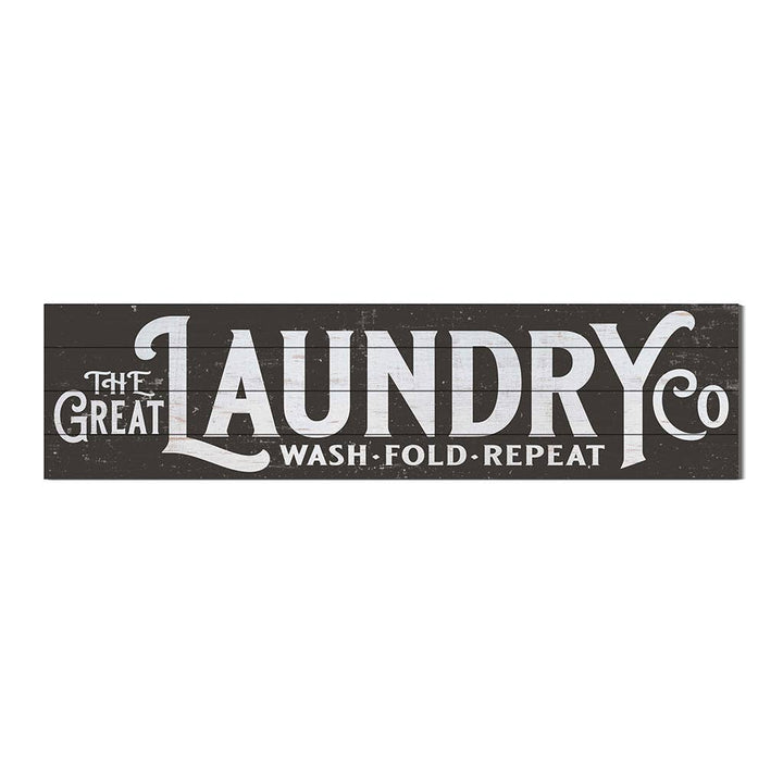 40x10 The Great Laundry Co Slatted Sign