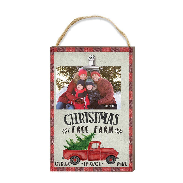 Christmas Tree Farm Hanging Clip Photo Frame