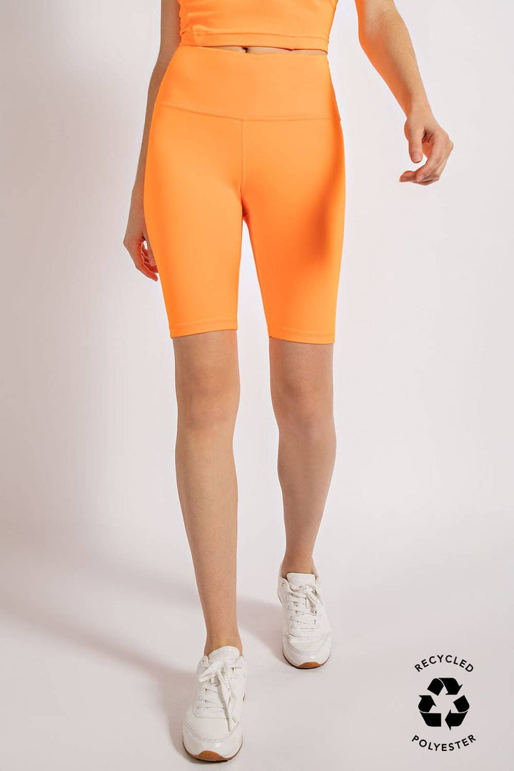 RAE MODE BUTTER YOGA BIKER SHORTS - TERRACOTTA