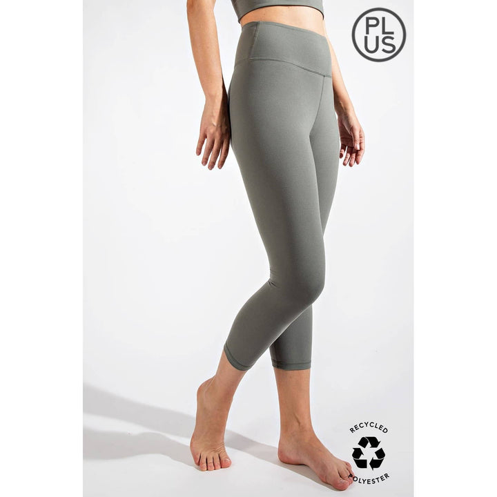 RAE MODE PLUS SIZE CAPRI YOGA LEGGINGS - 5 COLORS