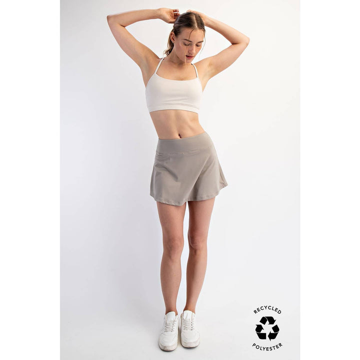 RAE MODE BUTTER SKORT - SMOKED SPRUCE
